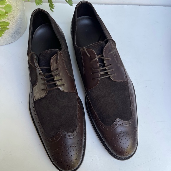 HUGO BOSS Branno brown leather Derbies Size 10 - Picture 10 of 15